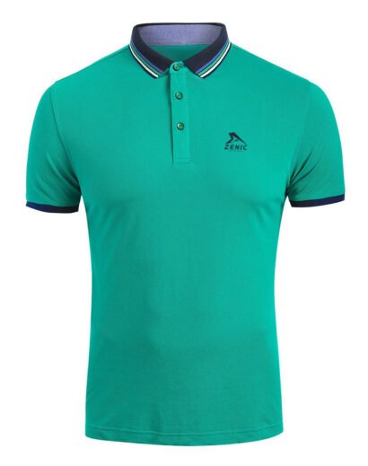 Regular Fit Short Sleeve Pique Polo Shirt by Zenic
