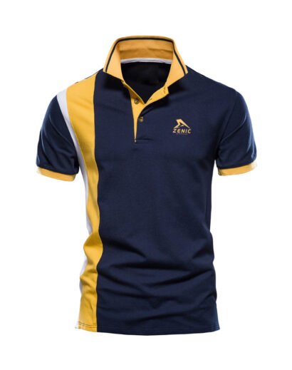 Regular Fit Short Sleeve Pique Polo Shirt by Zenic