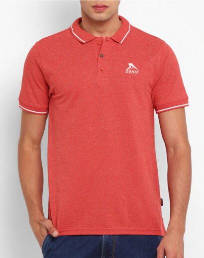 Regular Fit Short Sleeve Pique Polo Shirt by Zenic