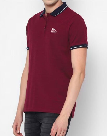 Regular Fit Short Sleeve Pique Polo Shirt by Zenic